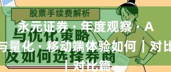 永元证券 · 年度观察 · API与量化 · 移动端体验如何｜对比篇